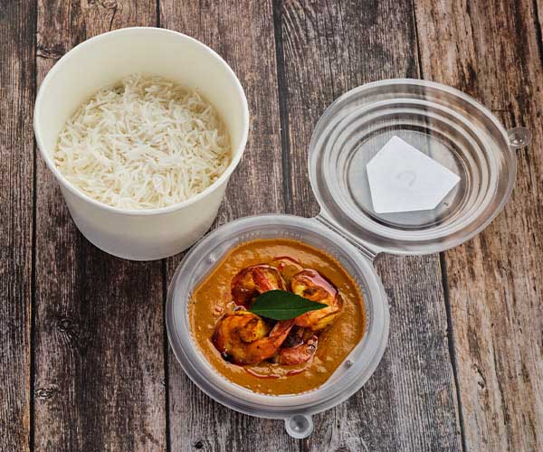 Prawn Curry and Basmati Rice
